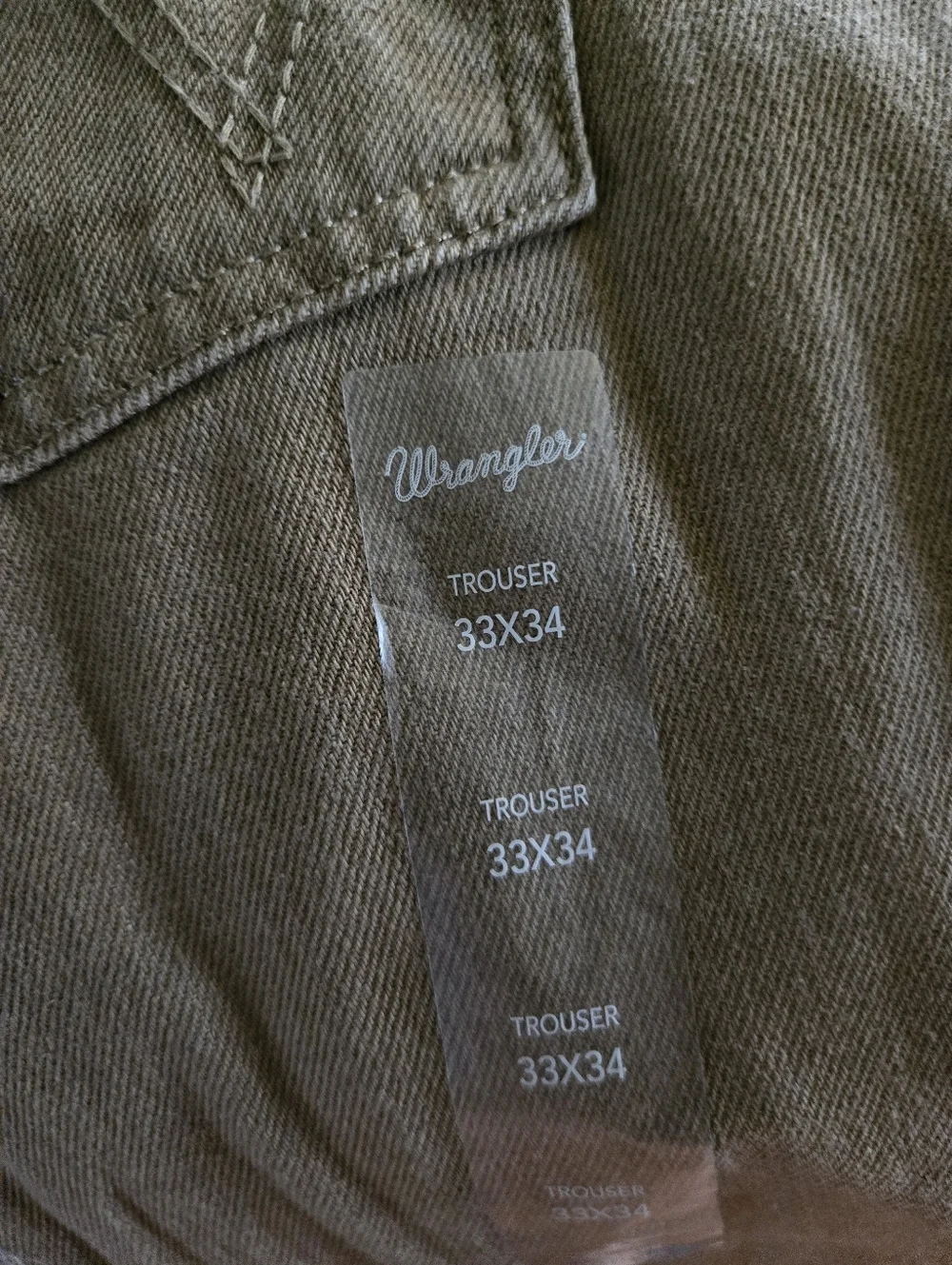 New Wrangler Retro Bailey High Rise Trouser 33 x 34 Emersyn Jeans Denim Tan - Picture 7 of 9